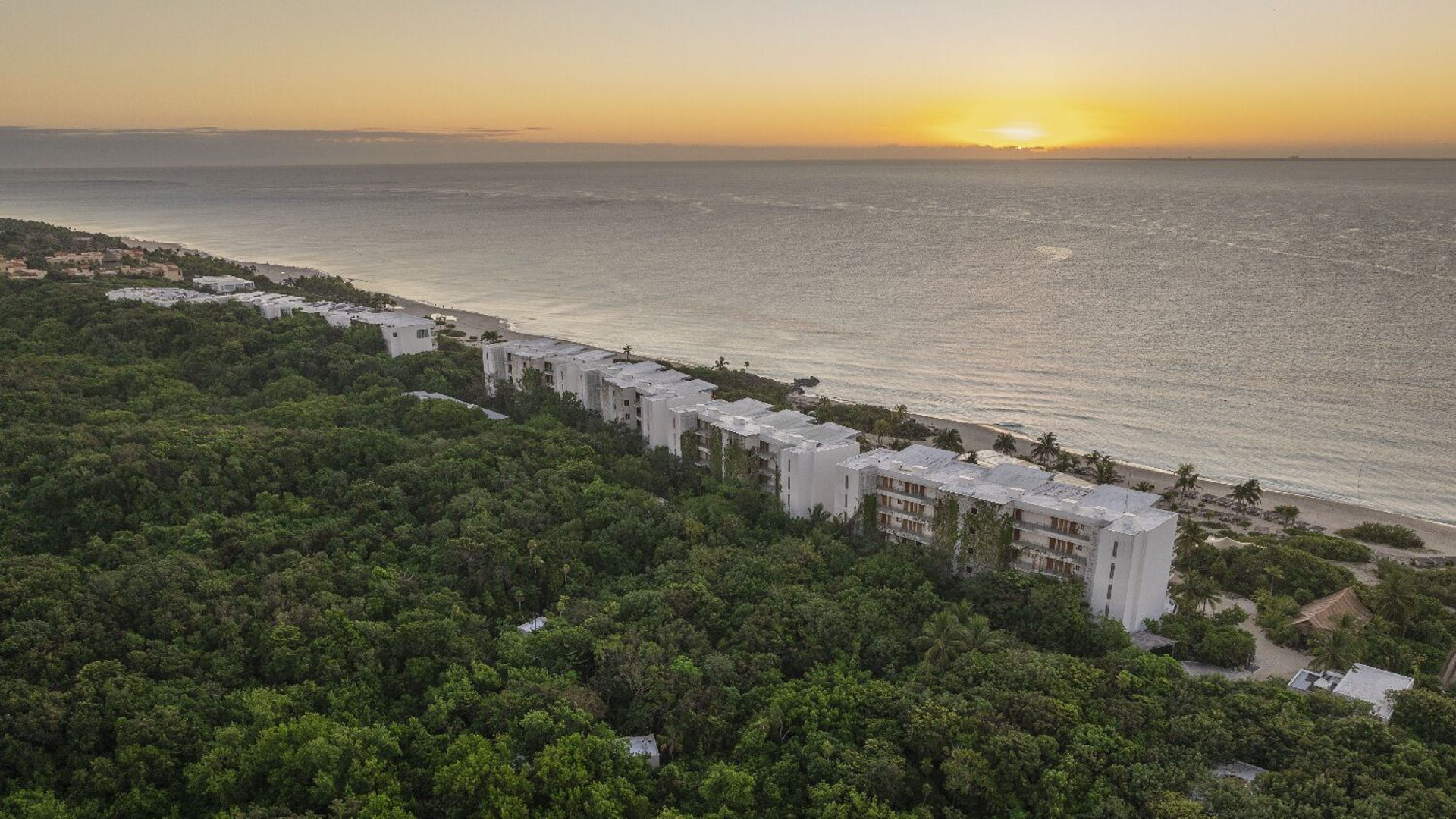 Aerial Exterior View at Sunset