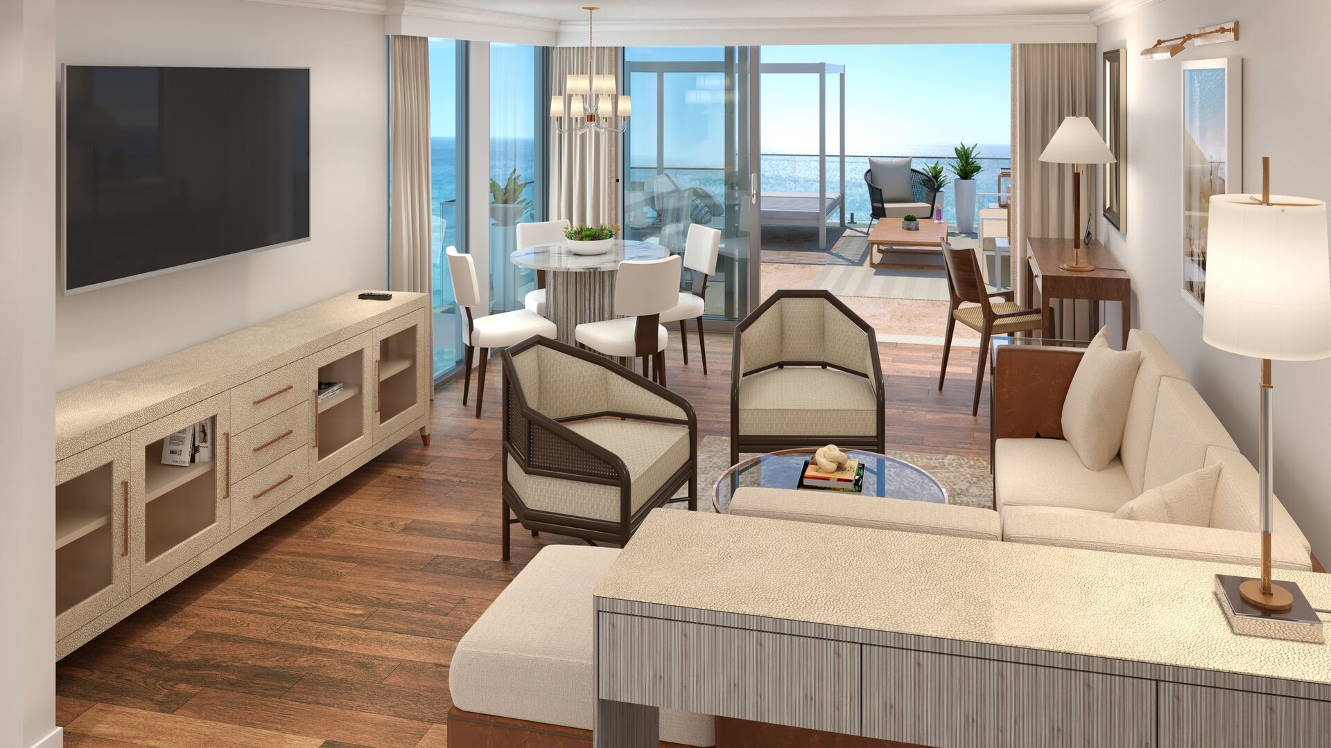 Oceanfront Vista Suite Living Space
