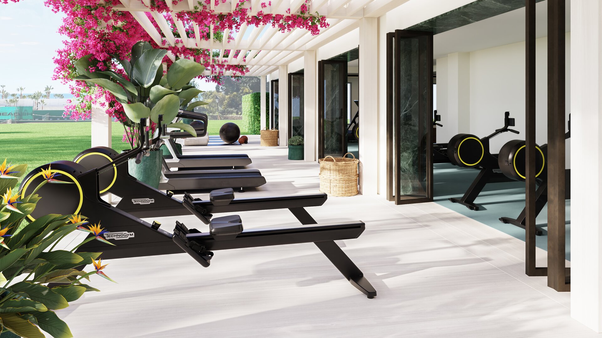 Gym with Outdoor Area