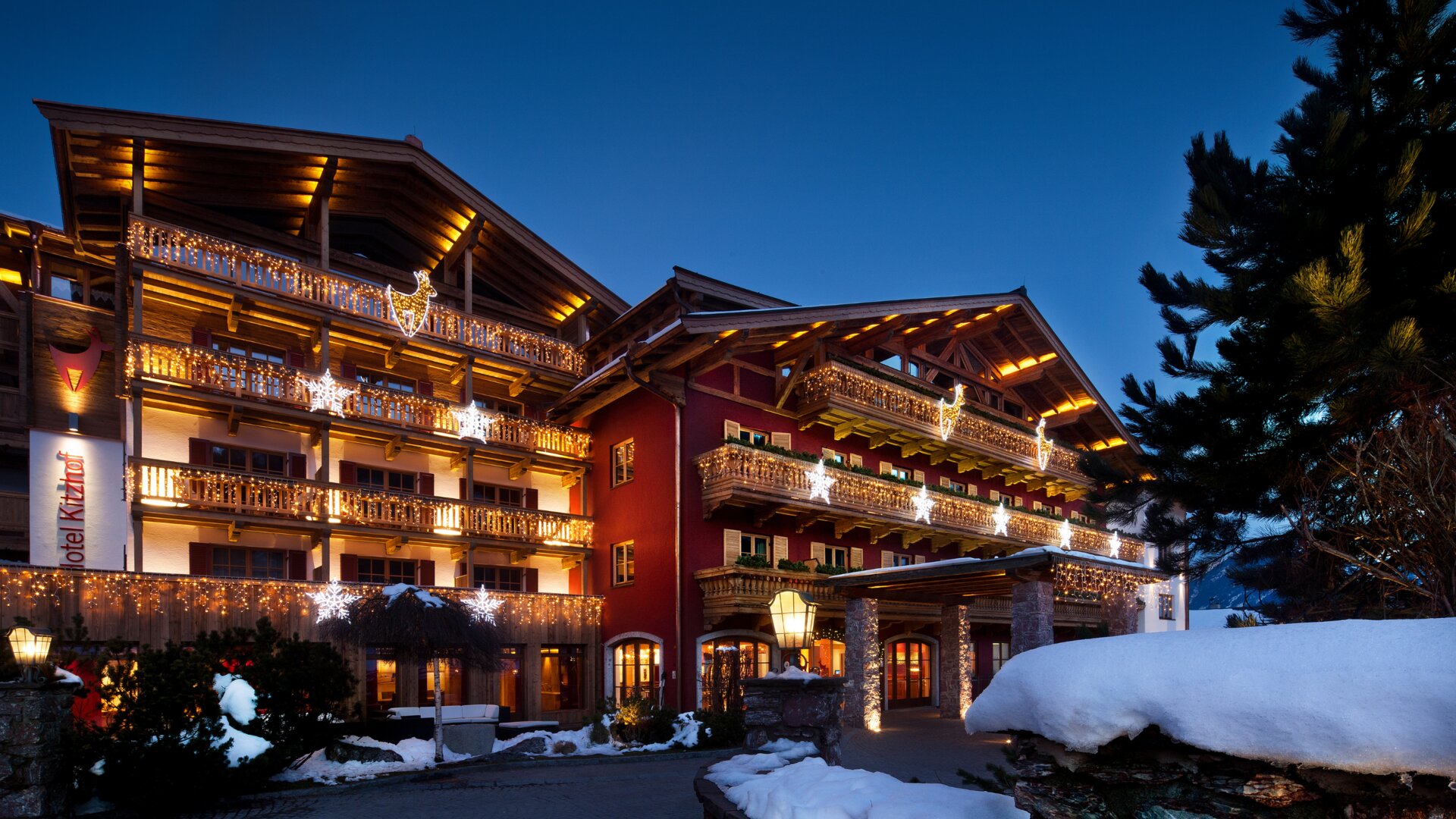 Exterior View of Front Evening