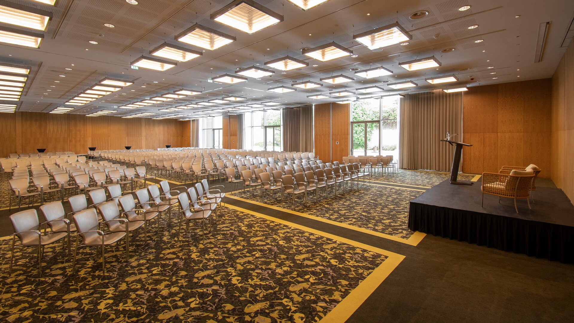 Pacific Event Space Combination Rooms 1,2,3 with Conference Seating