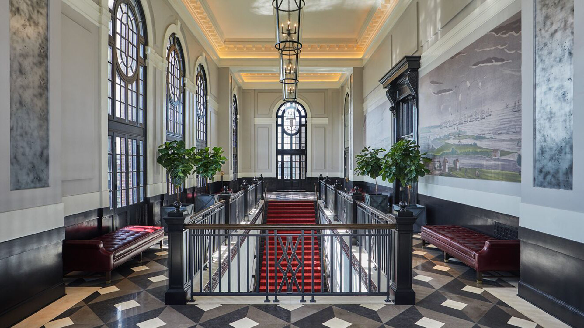 Sagamore Ballroom Foyer or Pre-function Space with Grand Staircase