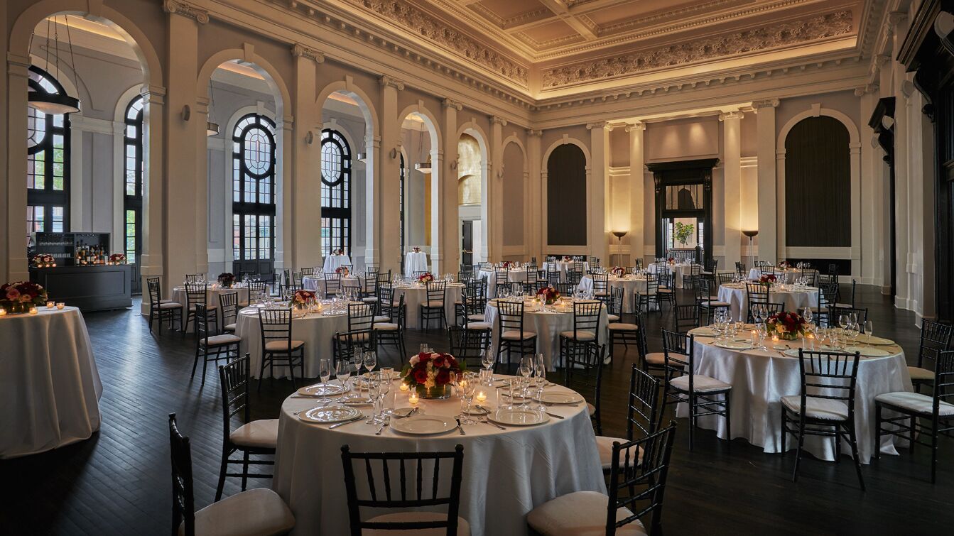 Sagamore Ballroom Event Space with Round-table Seating