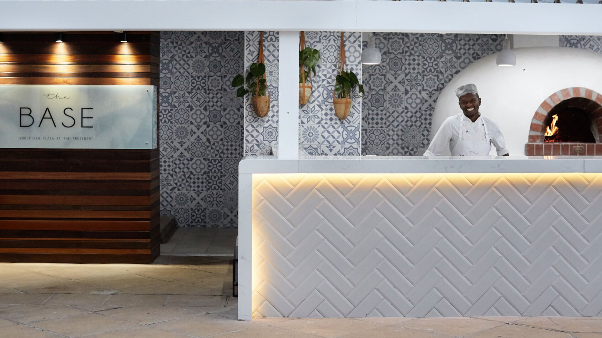 The Base Pizza Restaurant Open Kitchen