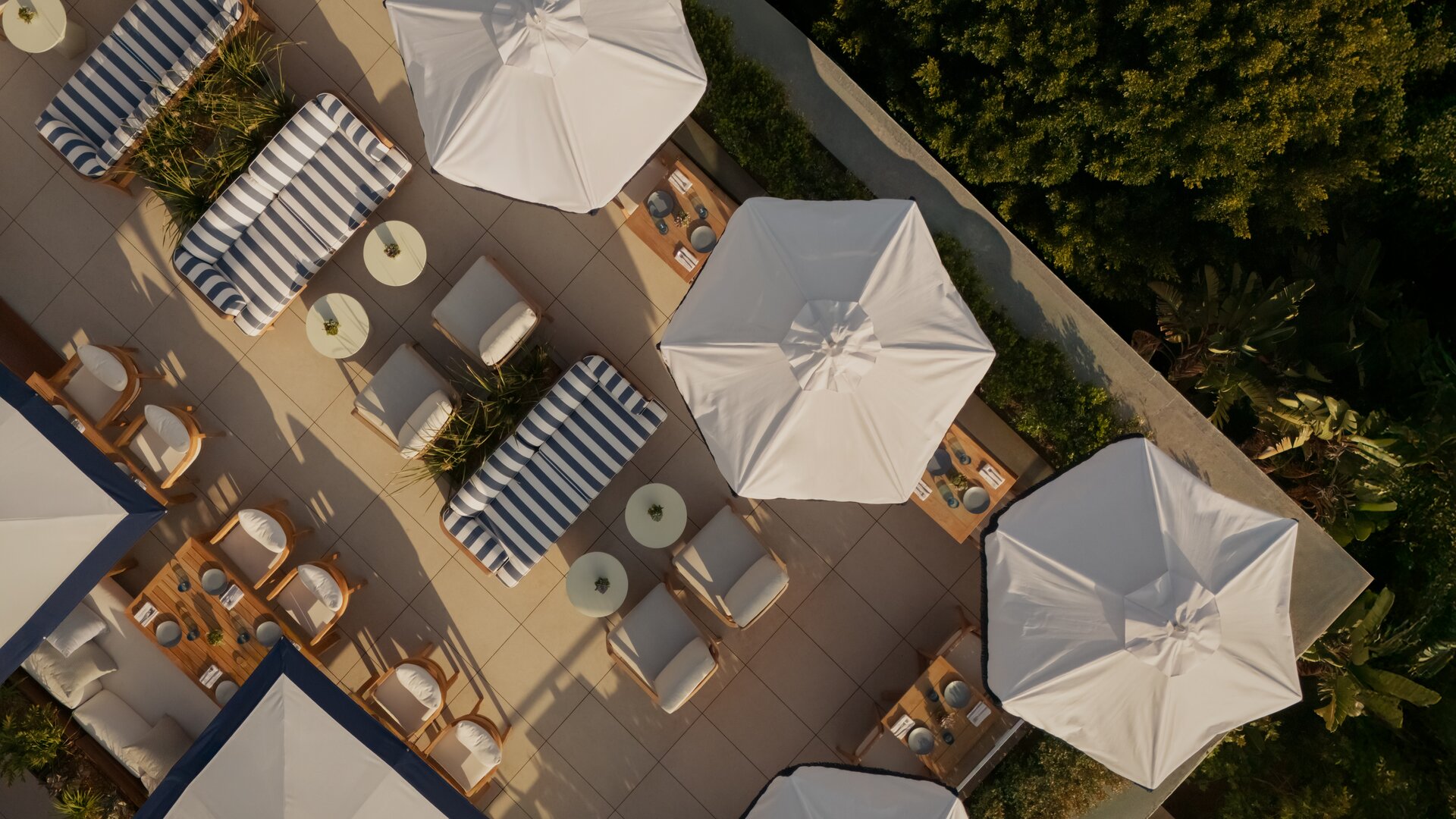 Poza Rooftop Restaurant Overhead View