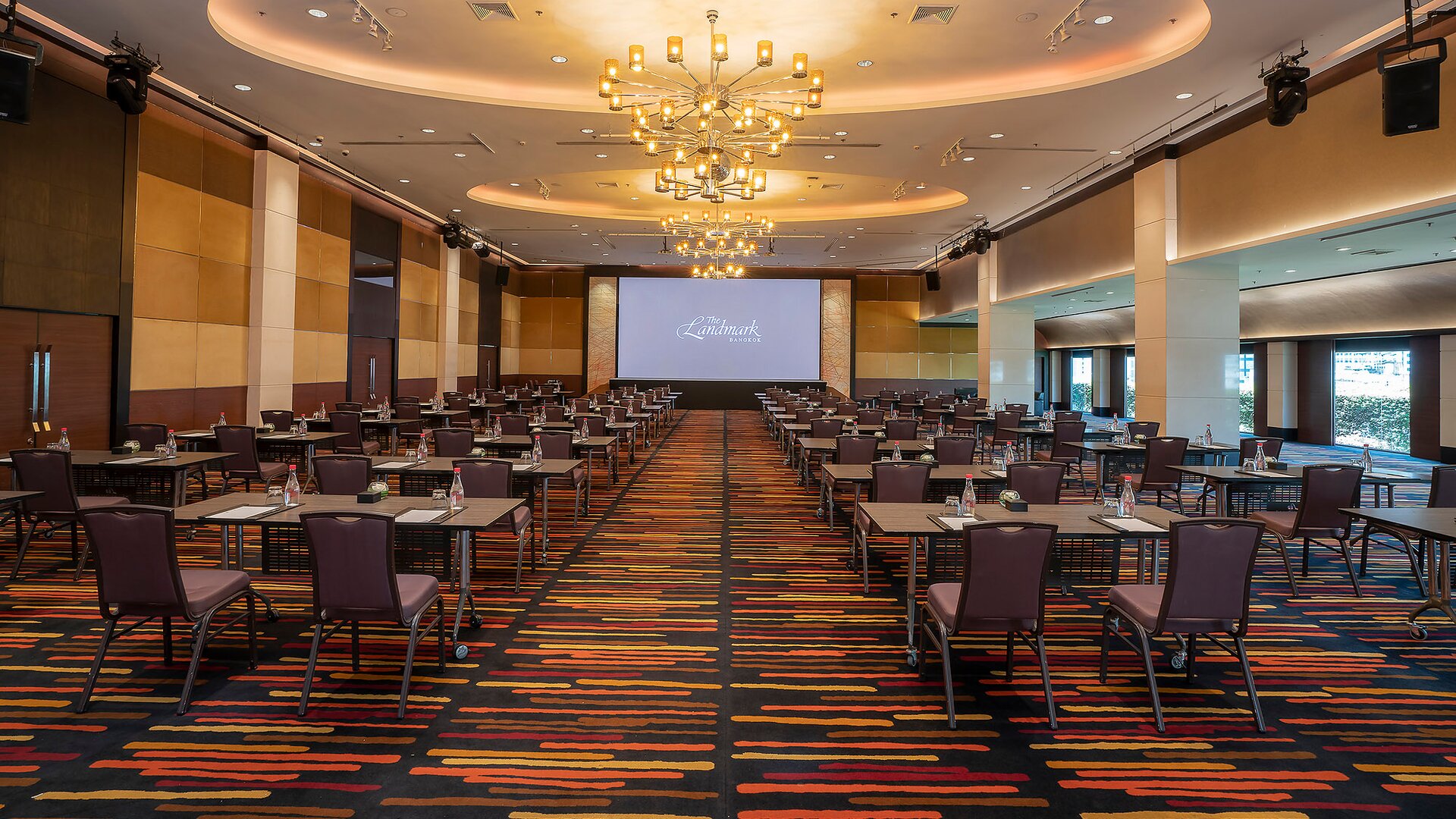 Landmark Ballroom Event Space with Classroom Setting