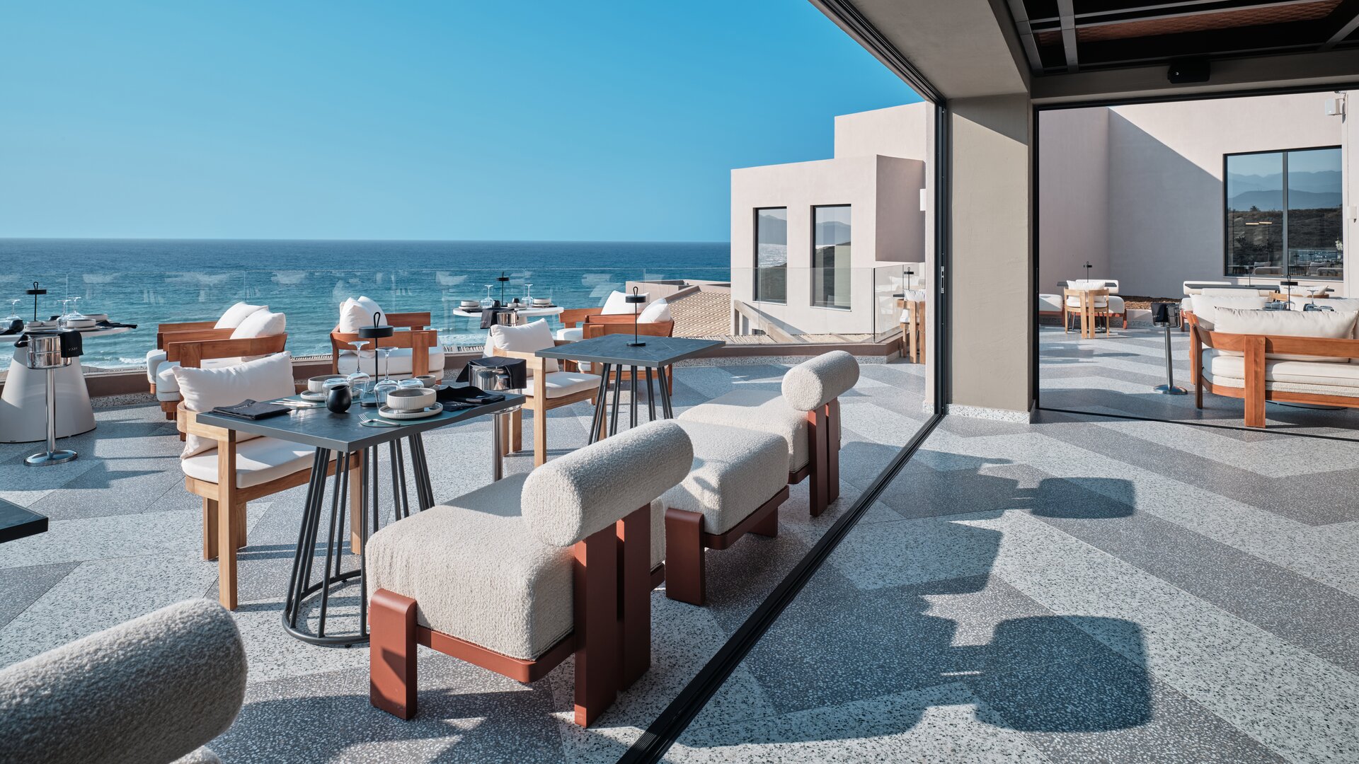 Yaku Nikkei Restaurant Outdoor Terrace Seating