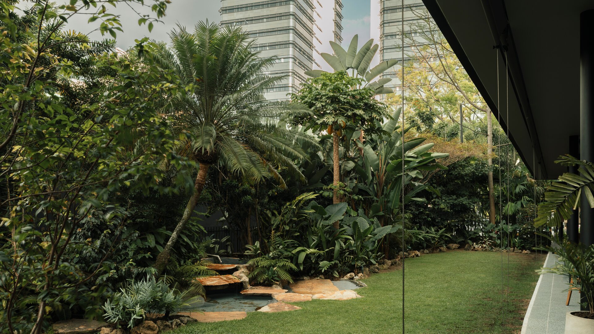 Garden with Fountain