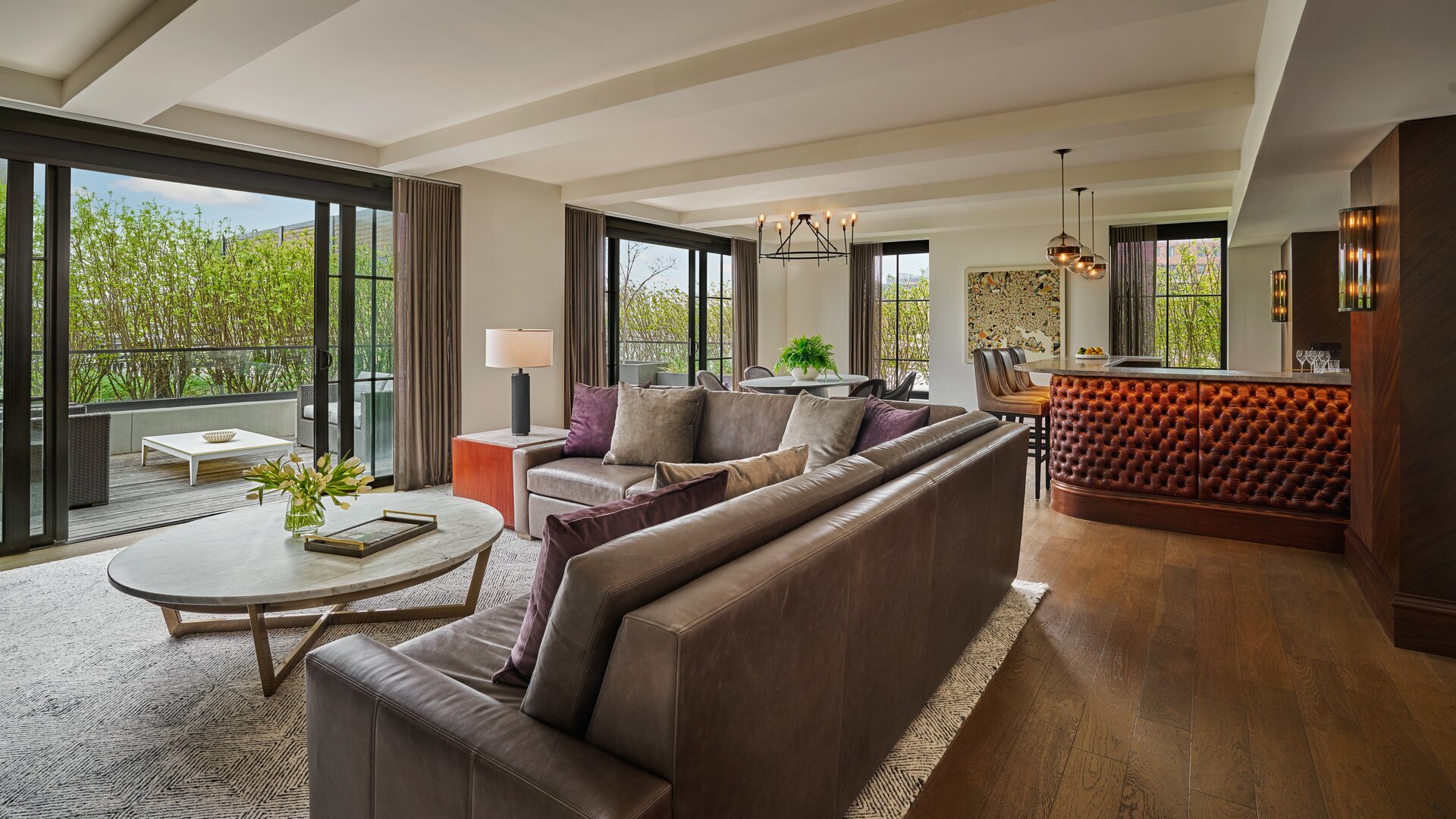 Sagamore Suite Living and Dining Spaces