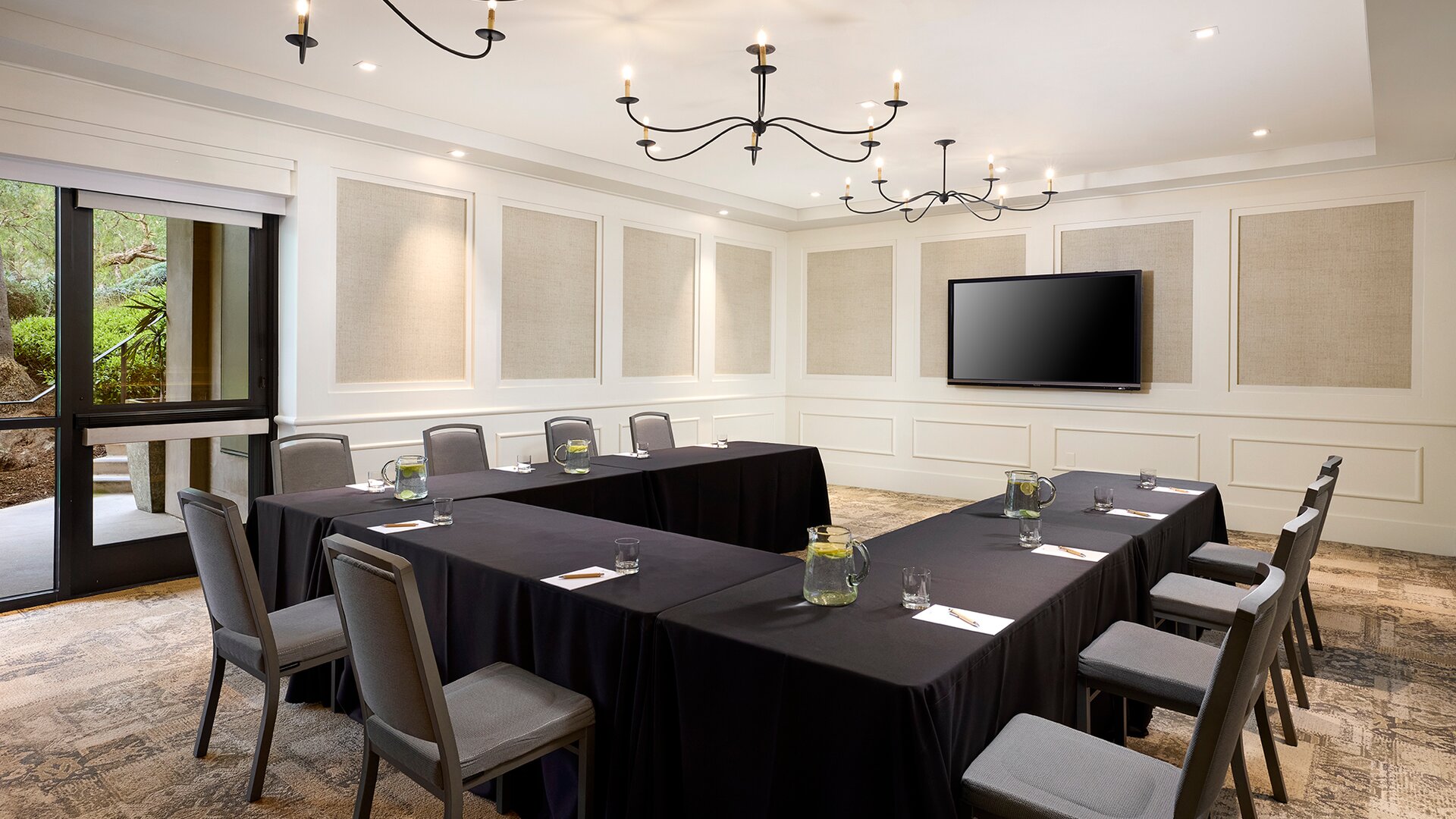 Willow Boardroom Event Space with U-shape Seating