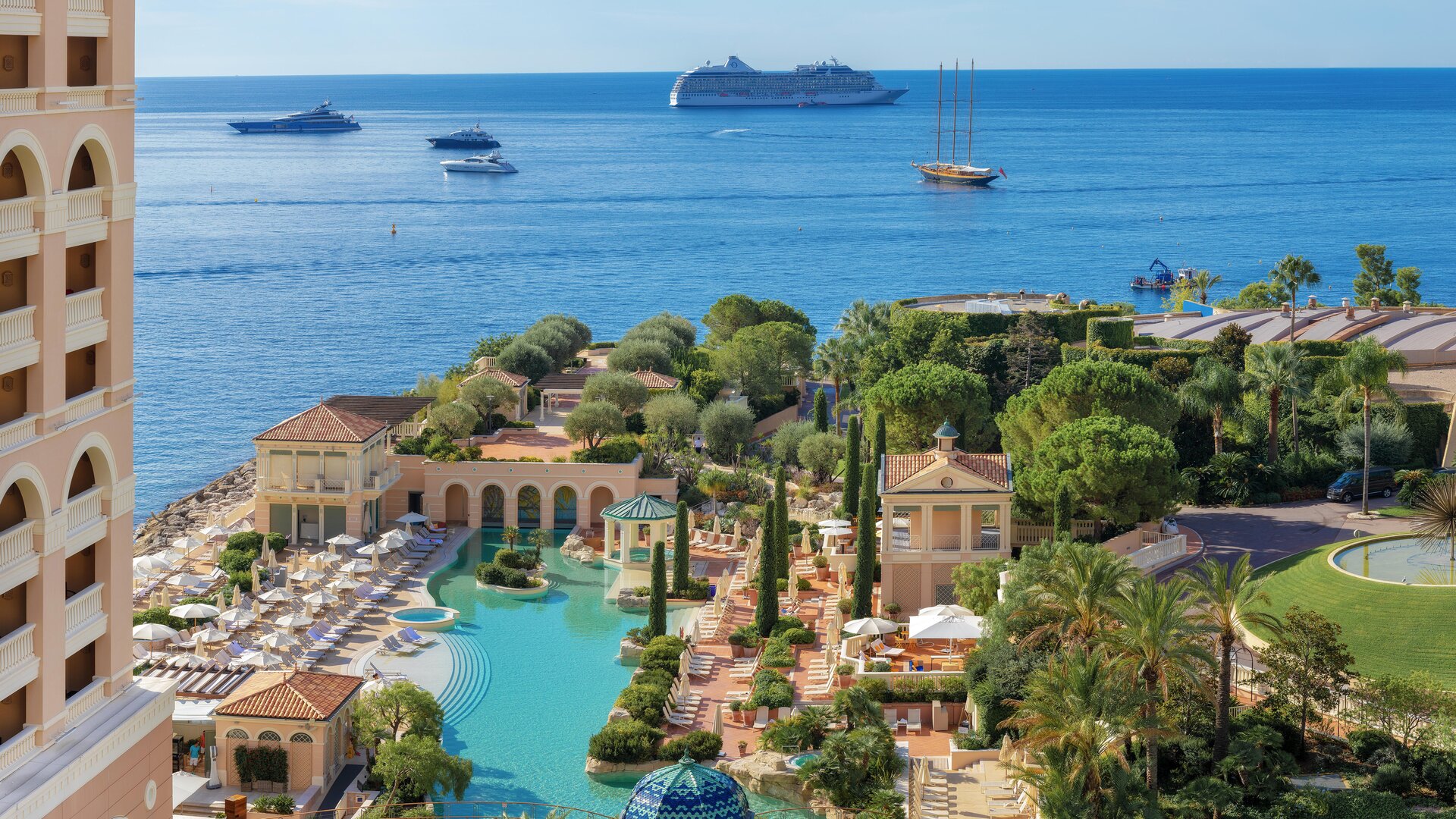 Lagoon Outdoor Pool Aerial View
