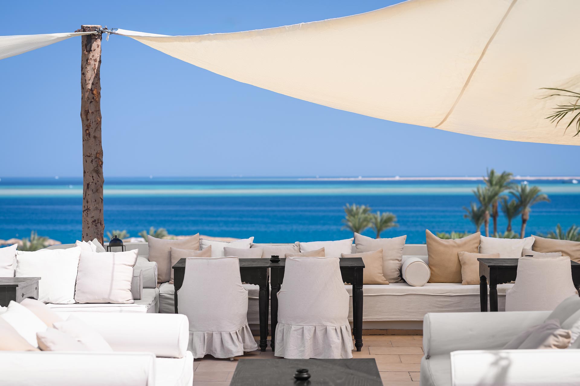 Rooftop Seating View of Sea