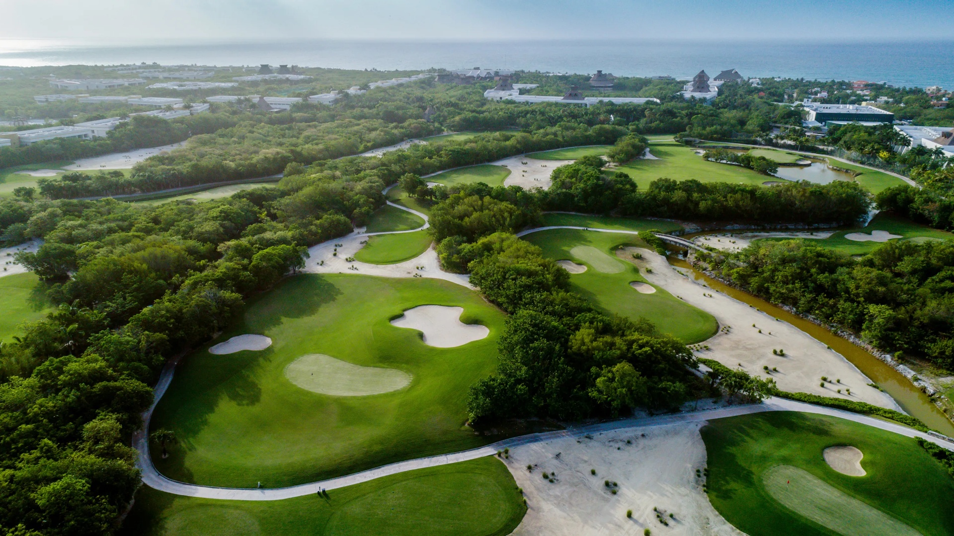Aerial View of Golf Courses