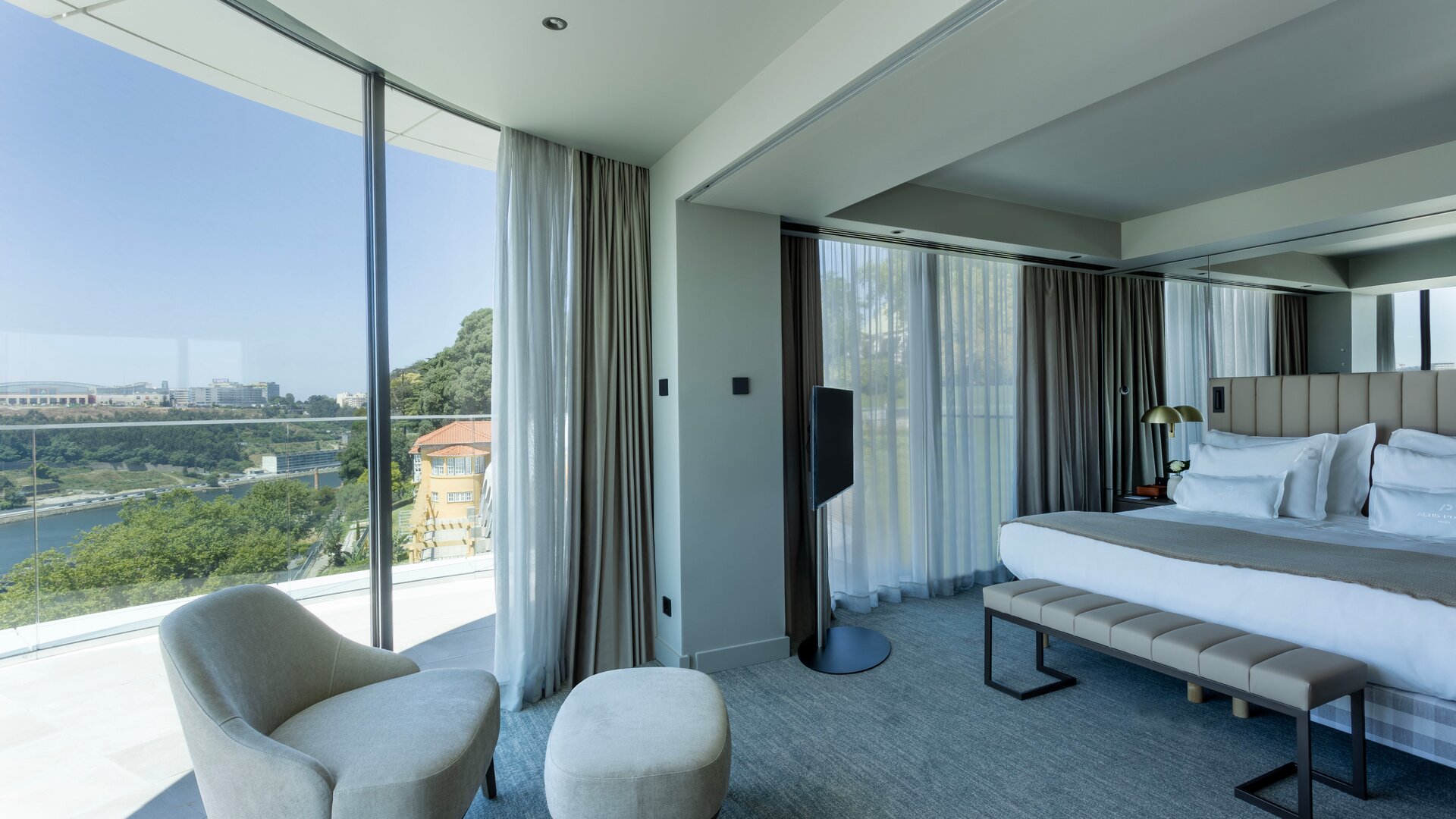 Rooftop Suite Bedroom and View