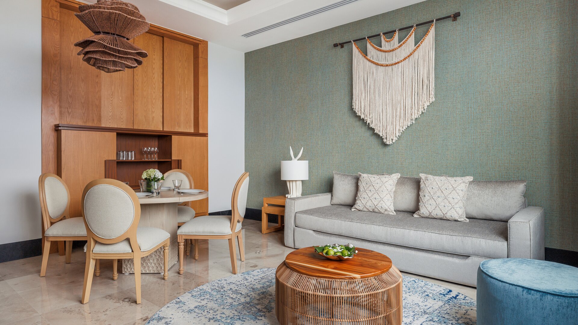 One-Bedroom Suite Living Space Overview