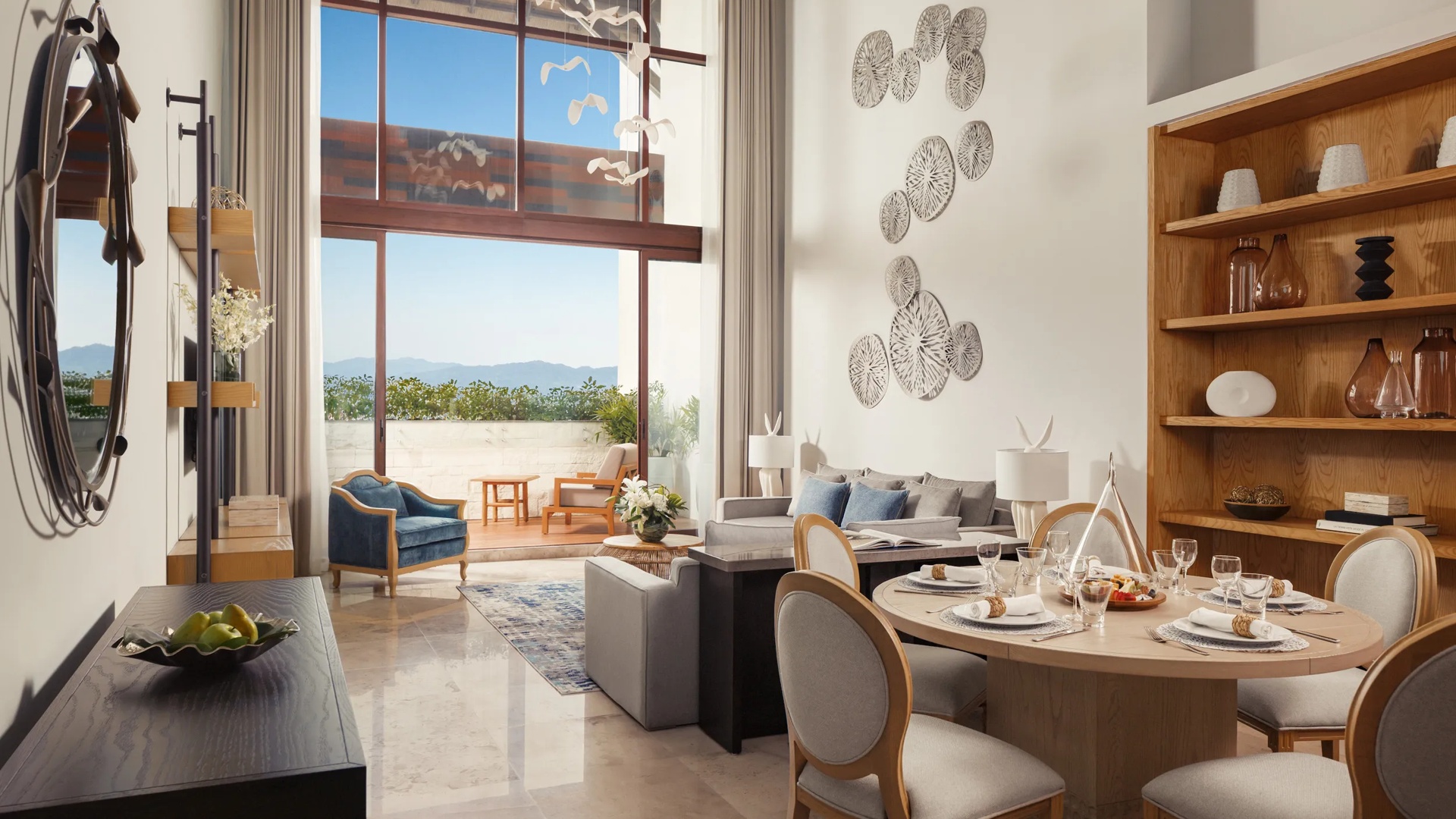 Two-Bedroom Loft Living Space Overview