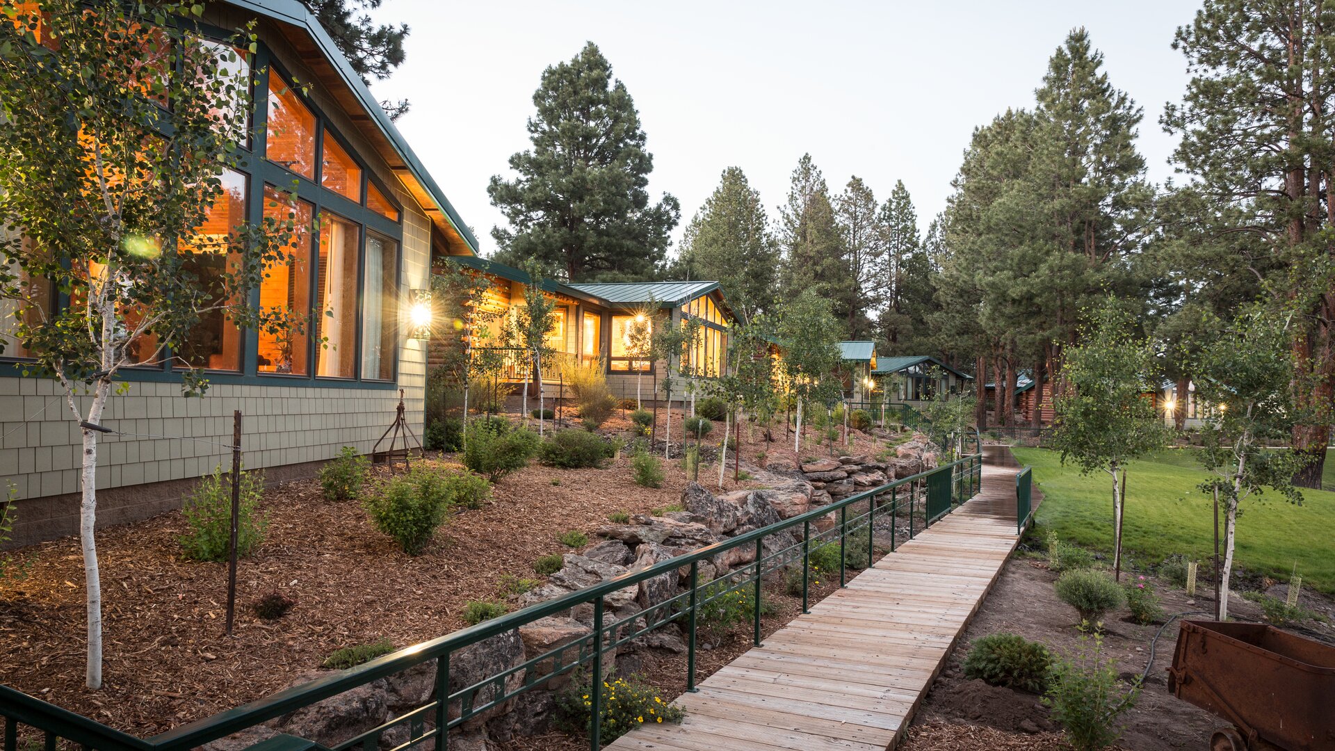 Exterior Closeup View with Board Walkway