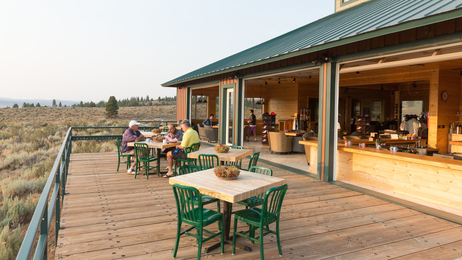 Outdoor Dining on Restaurant Deck