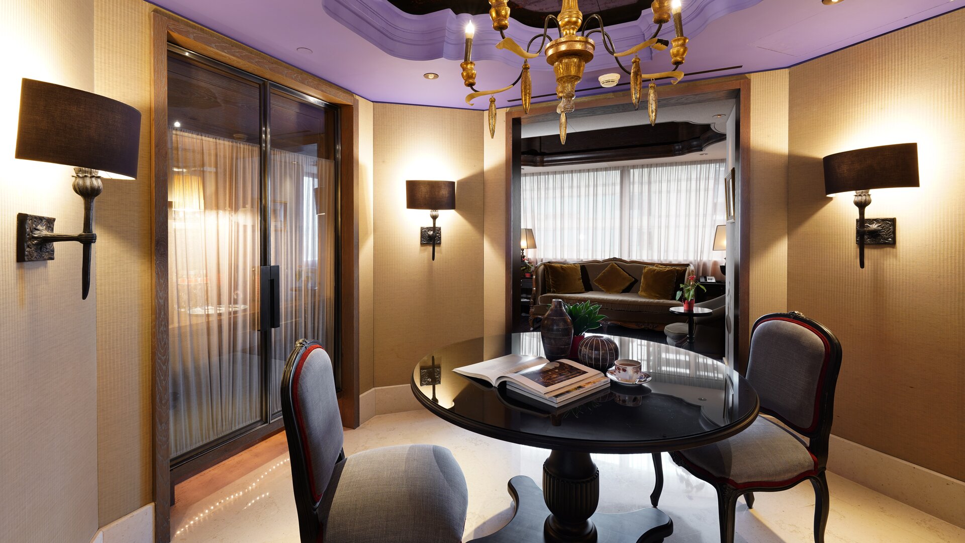 Premier Suite Foyer and Dining Space with View Living Space