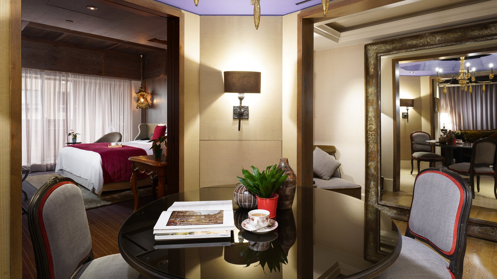 Premier Suite Foyer and Dining Space with View to Bedroom and Living Spaces