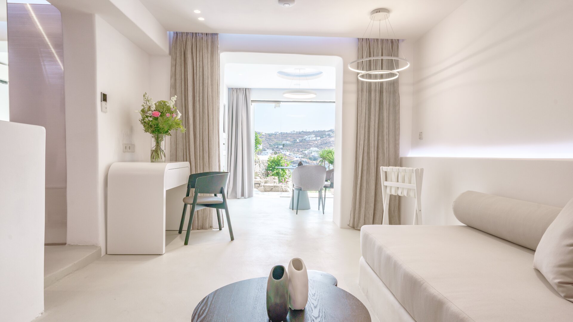 Suite with Pool Seating and Desk Areas