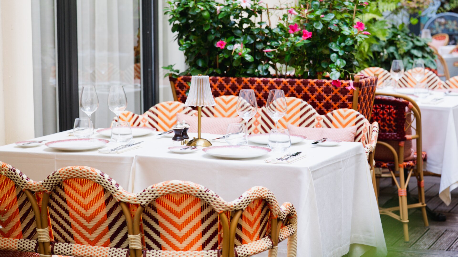 Terrace Dining in the courtyard