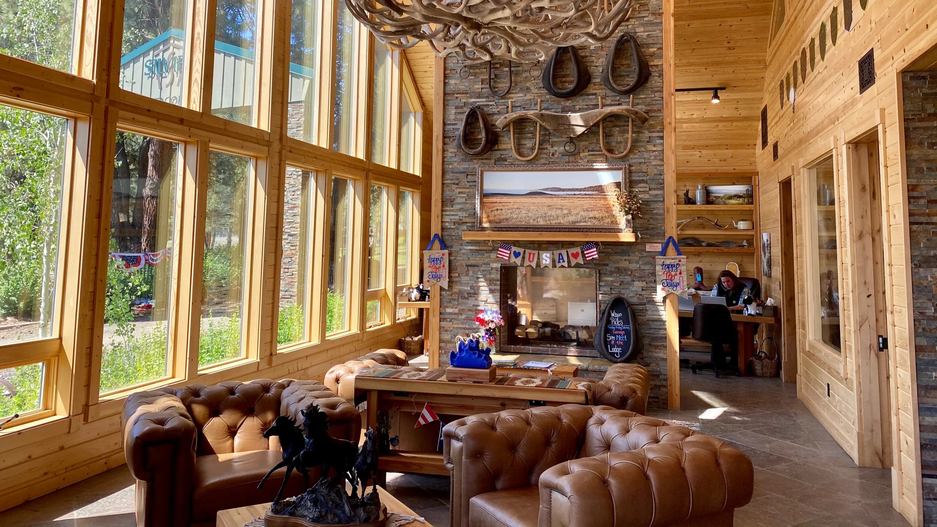 Common Area Lounge with Fireplace