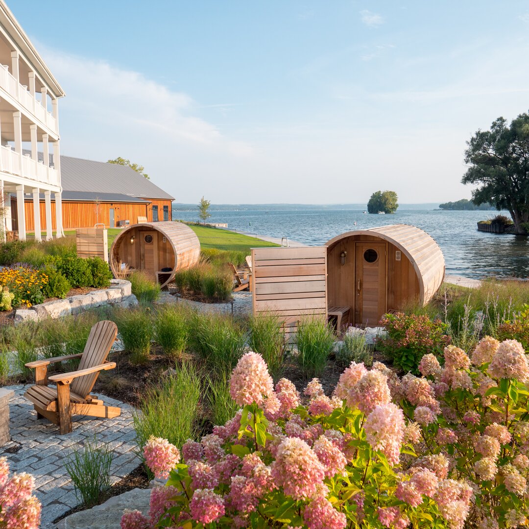 The Lake House on Canandaigua spa saunas exterior