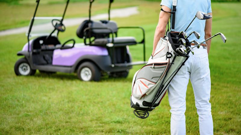 Golf Bag and Golf Cart