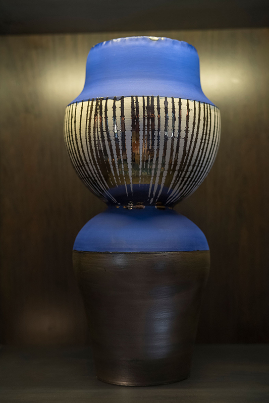 Tall Blue Vase by Zizipho Poswa