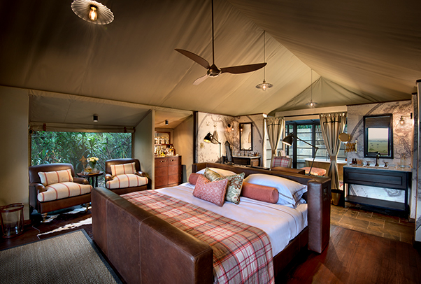 A Tented Suite at and Beyond Bateleur Camp