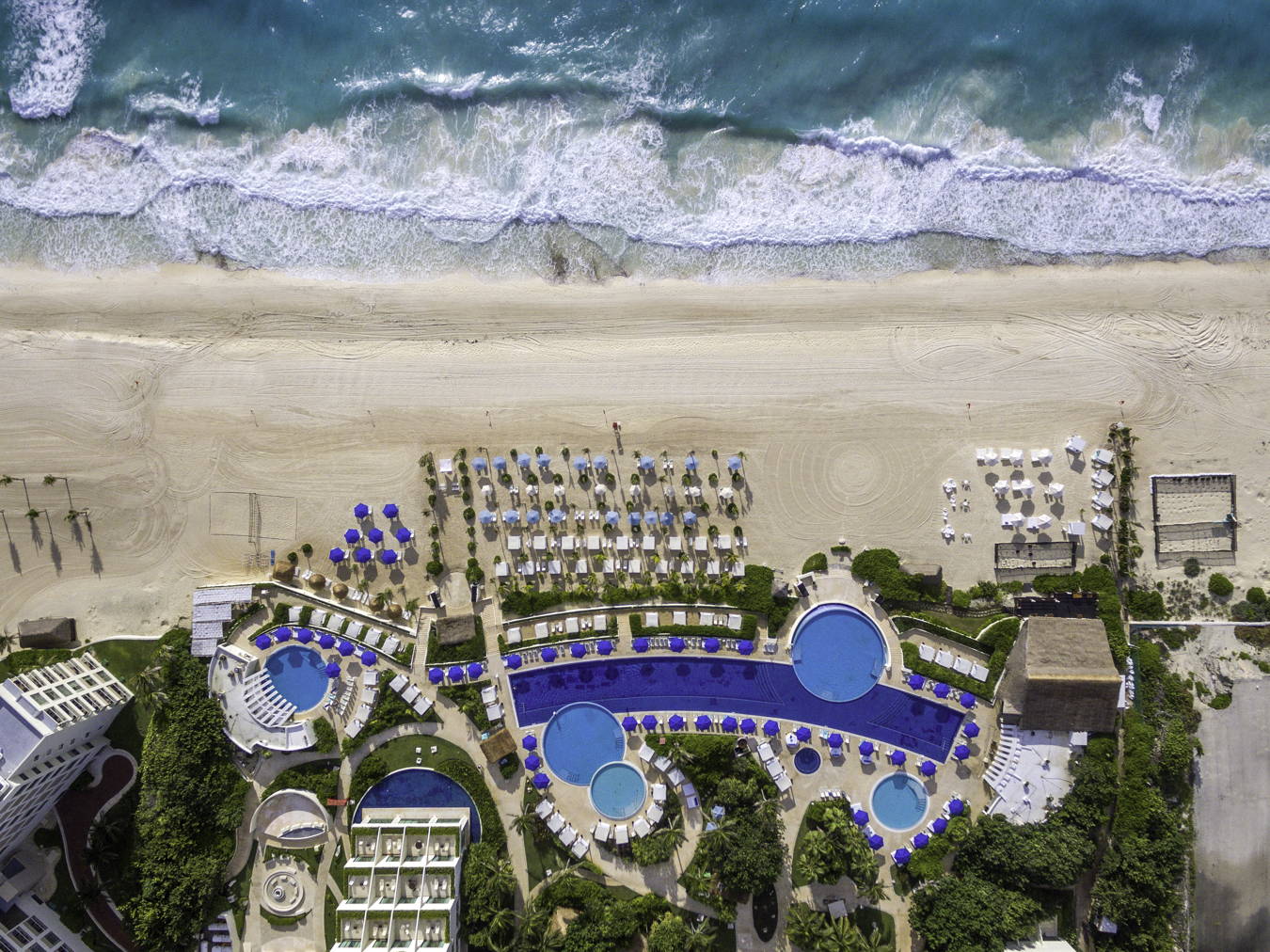 Aerial of Live Aqua Beach Resort Cancun