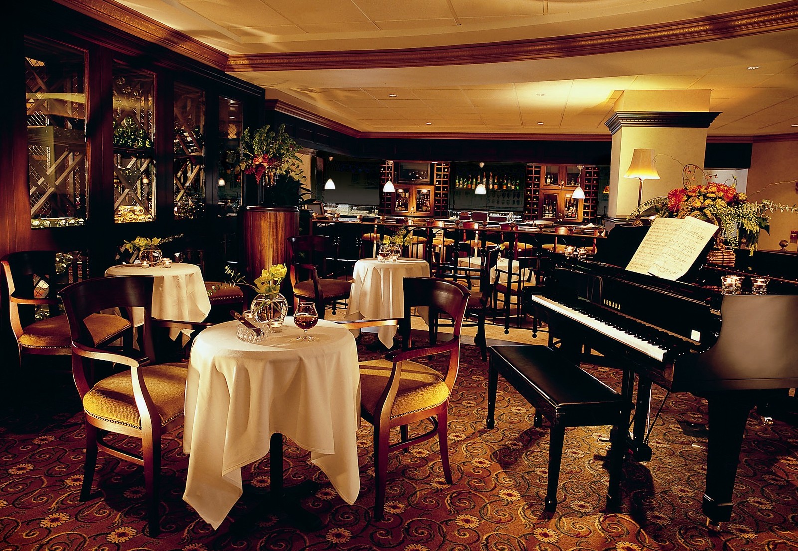 Corner Bar with Piano