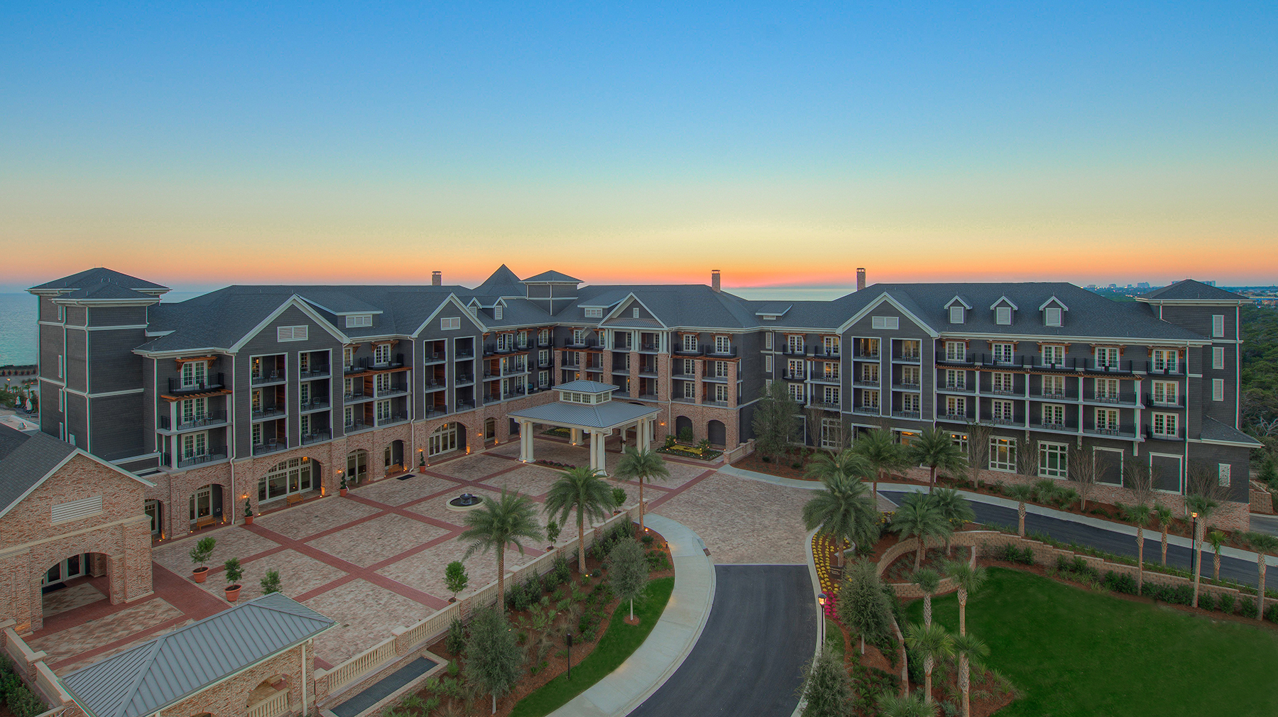 The Henderson Beach Resort & Spa Aerial at Sunset