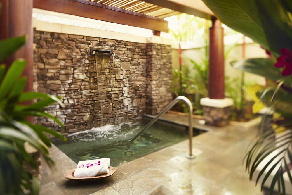 Spa Montage Kapalua Bay – Hydrotherapy area includes a whirlpool, bamboo shower and sauna