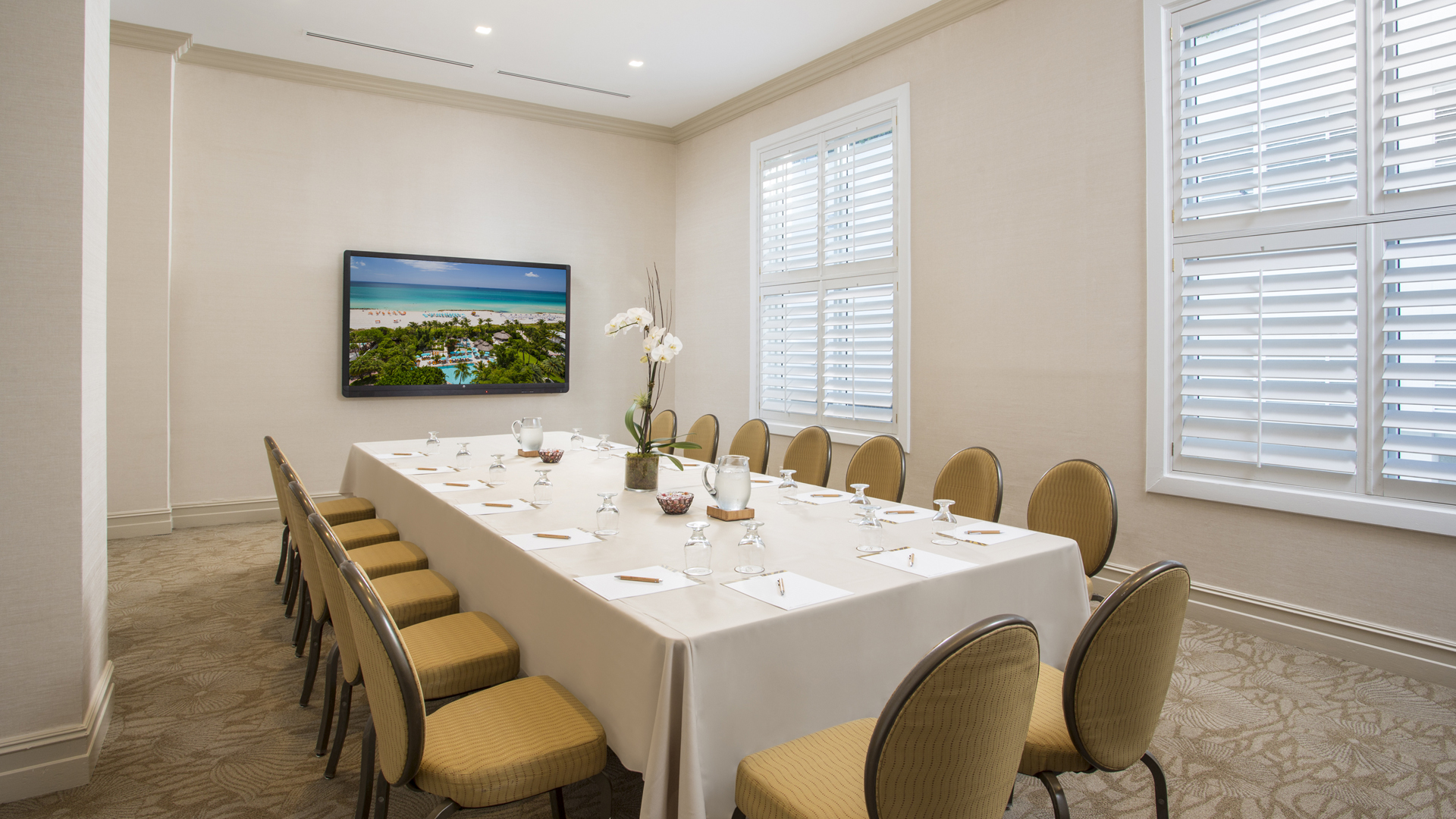 The Palms Hotel & Spa Board Meeting Setup