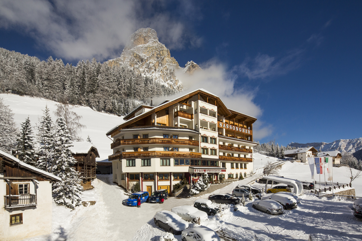 Hotel Sassongher during Winter