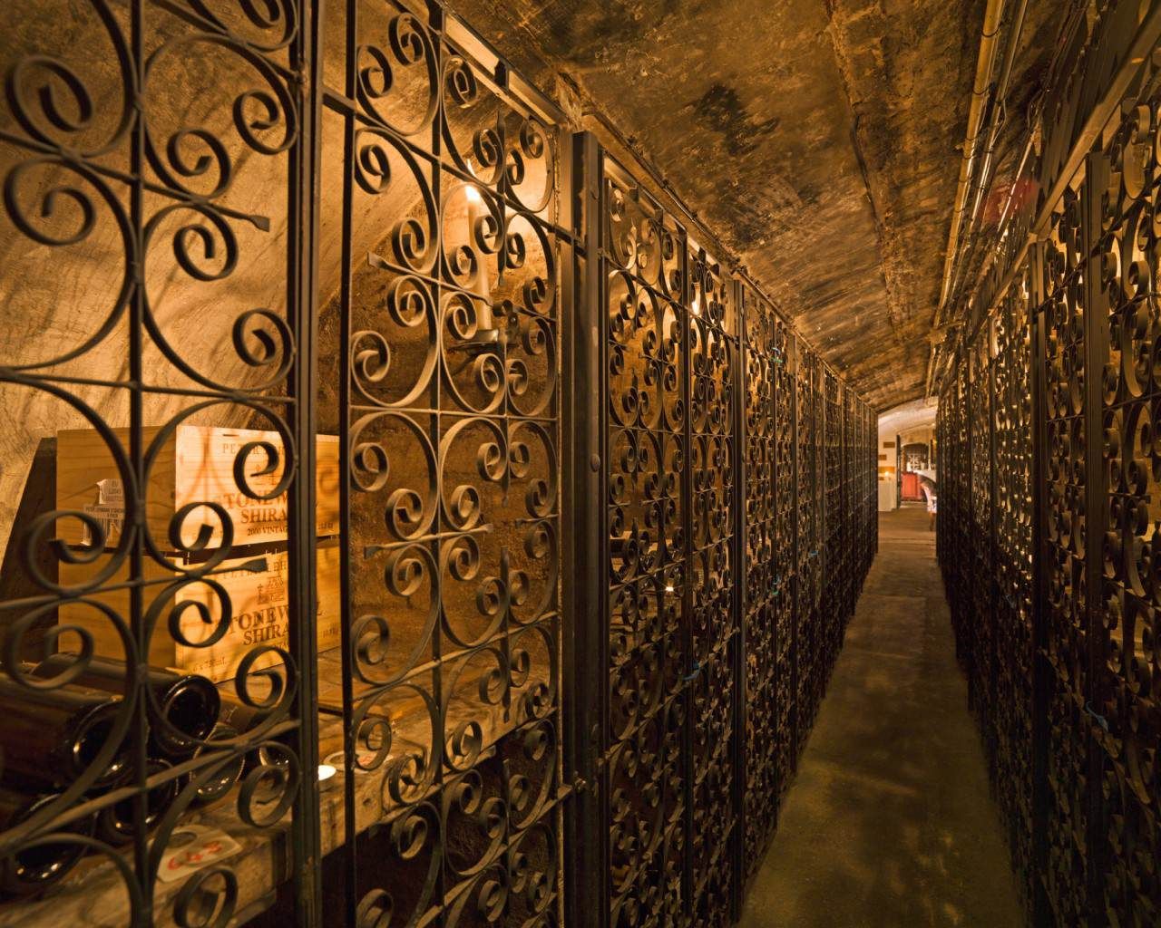 wine cellars corridor