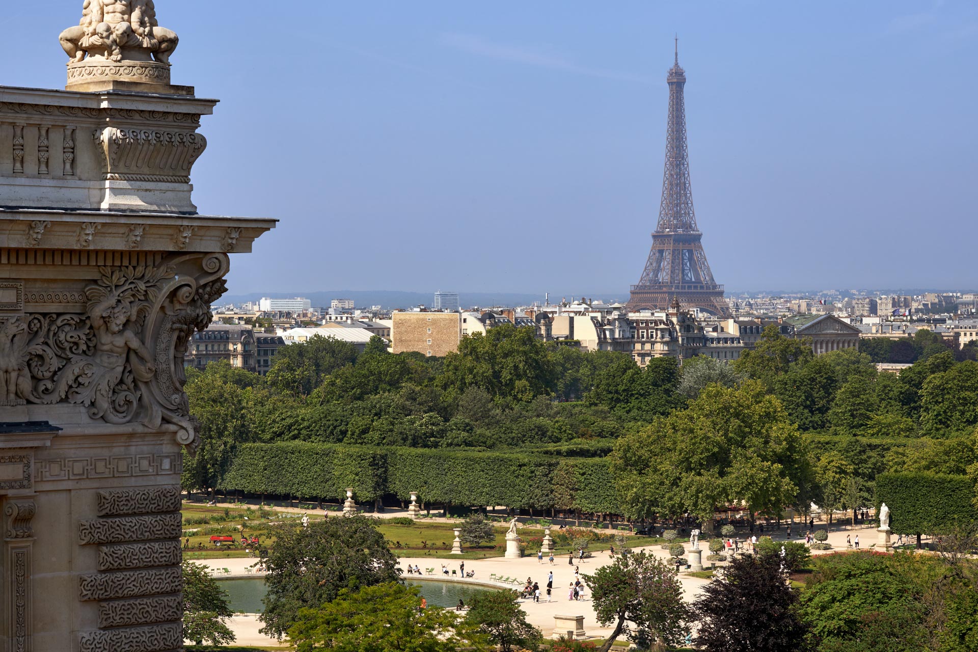 View of the Eifel Tower from Hotel Regina Louvre