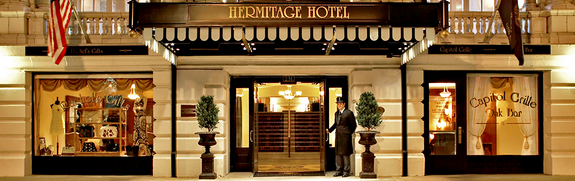 The Hermitage Hotel Entrance