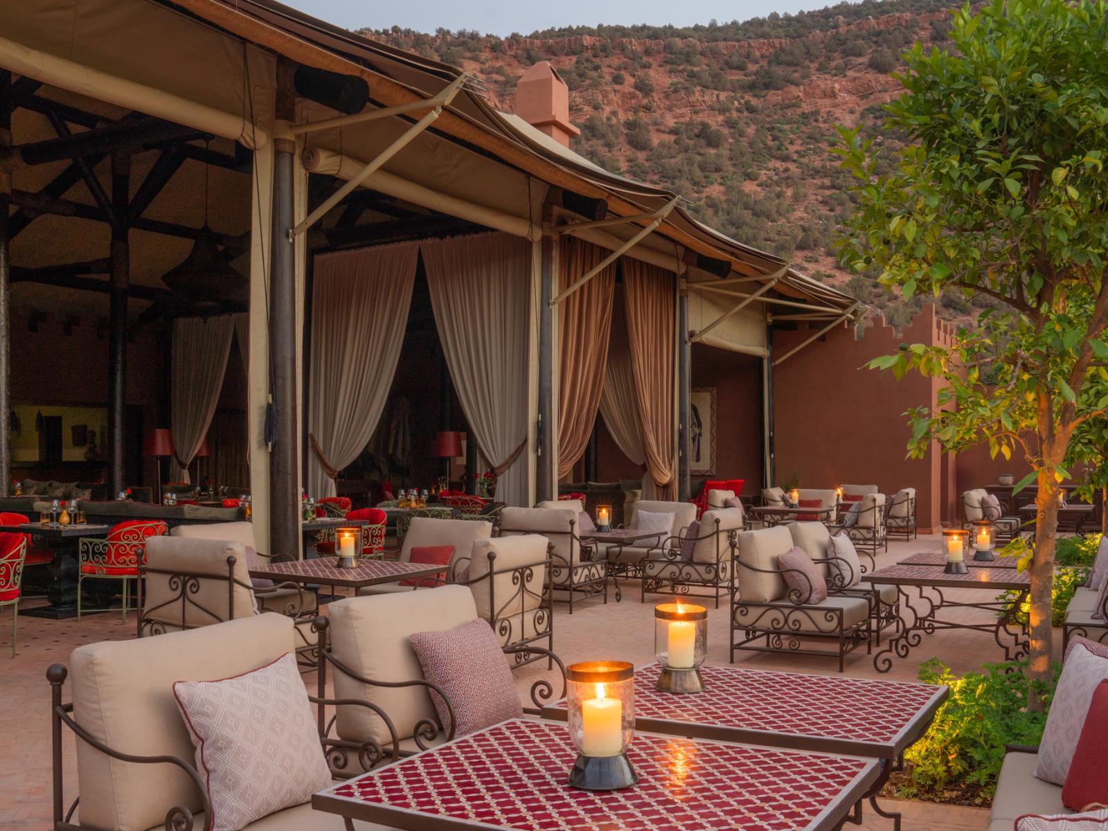 Kasbah Tamadot Asayss Restaurant Terrace