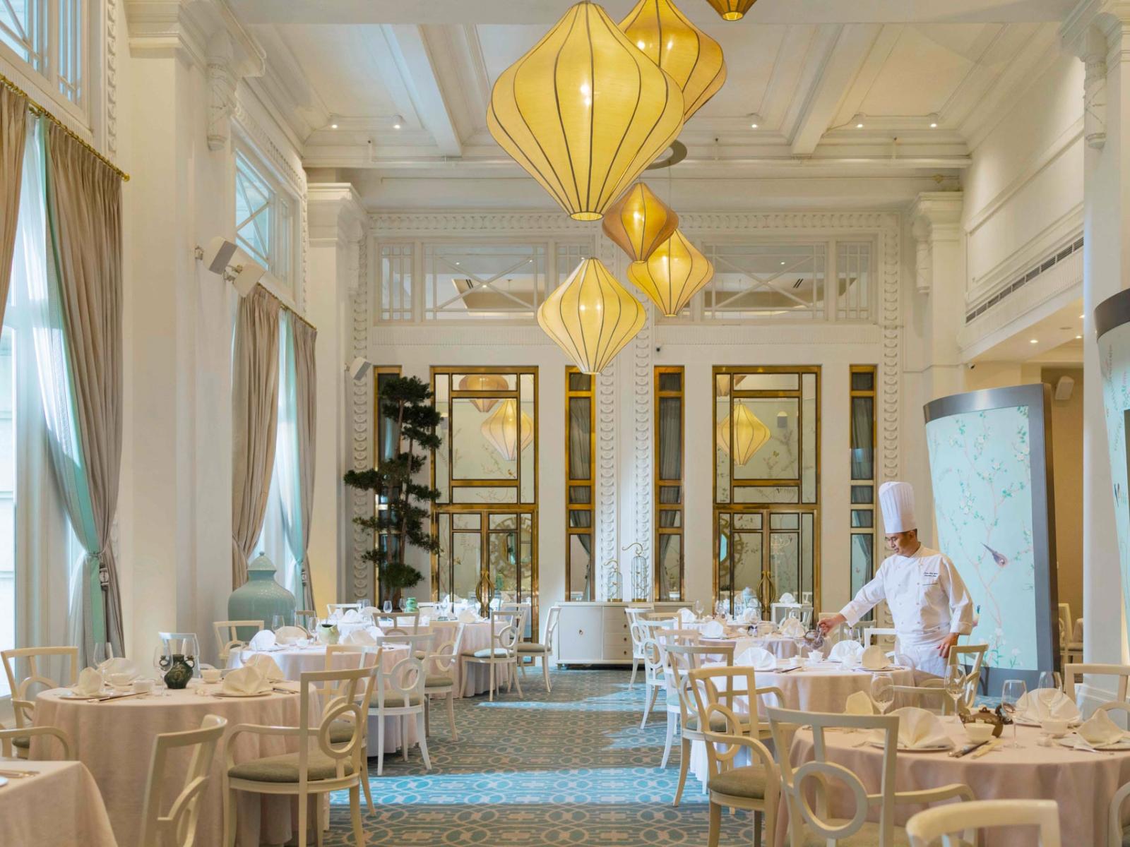 The Fullerton Hotel Singapore Jade Restaurant with Chef Leong