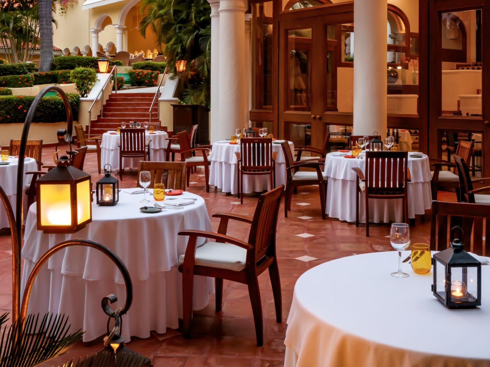 Casa Velas Puerto Vallarta Emiliano Restaurant Outdoor Seating