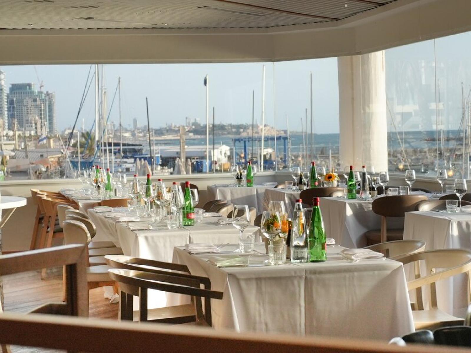 The Carlton Tel Aviv Dining with ocean views