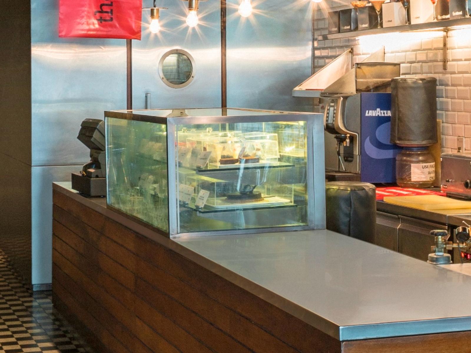 the park kolkata hotel street food deli cafe with counter