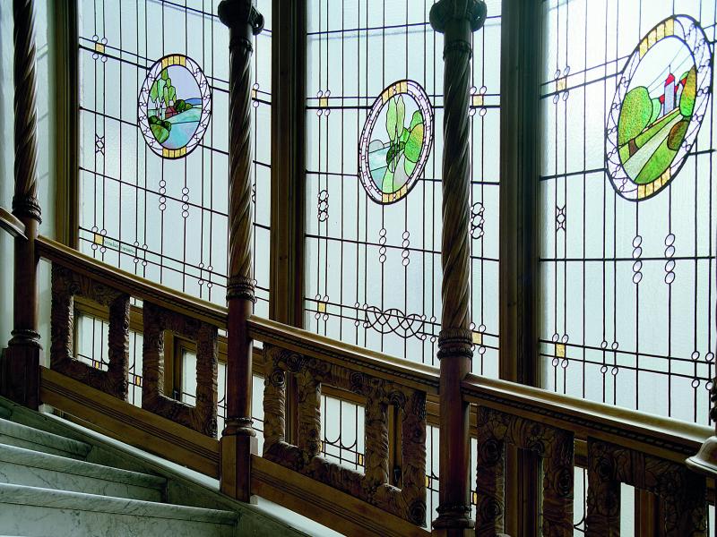 Hotel Diplomat Stainglass Windows