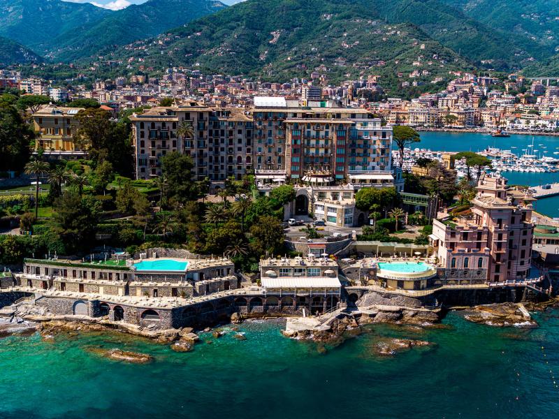 Aerial view of the Excelsior Palace Hotel