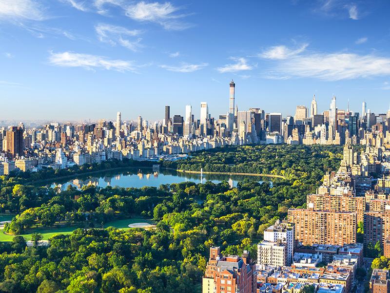 Central Park view of New York