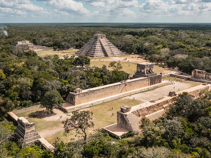 Visit the pyramids surrounding Cancun