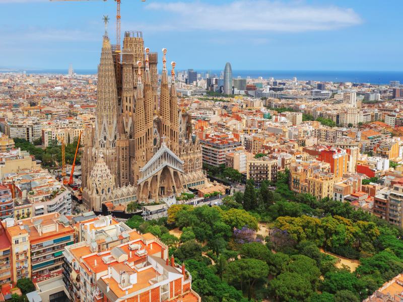 La Sagrada Familia in Barcelona, Spain